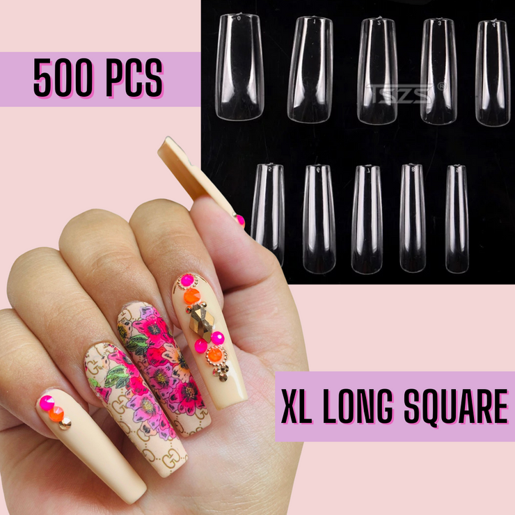 XL Long Square Nail Tips