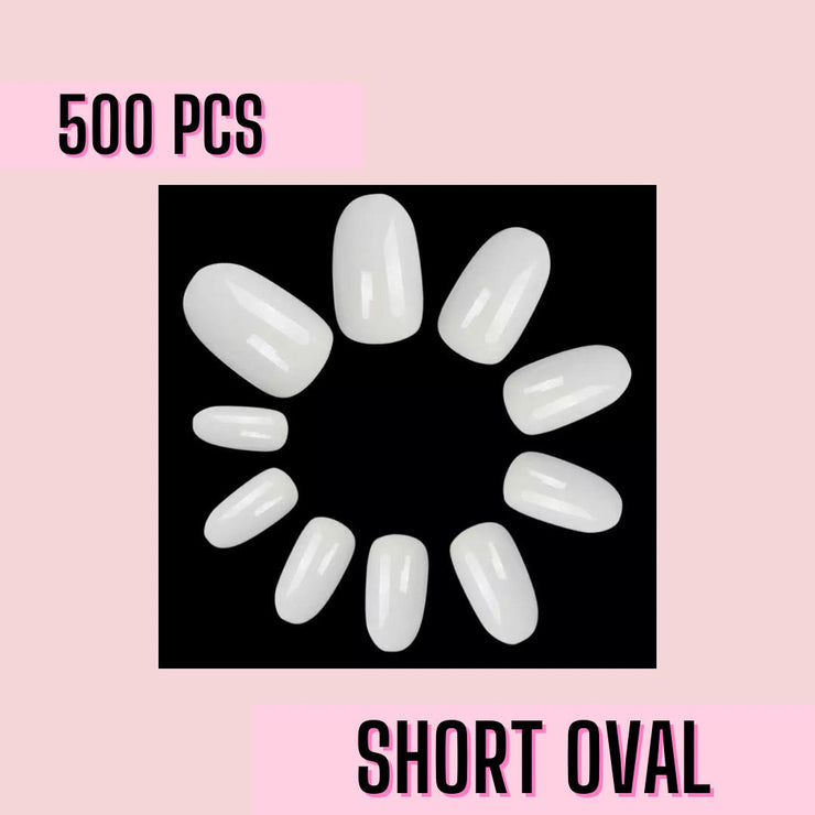 Short Oval Nail Tips
