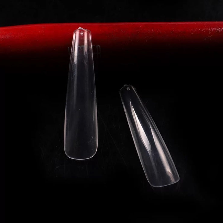 XL Sculpted Long Coffin Nail Tips